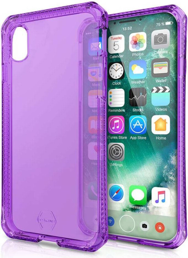 ITSKINS SPECTRUM CLEAR cover til iPhone XS / X®. Lilla