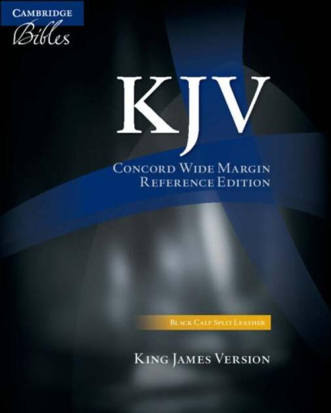 KJV Concord Wide Margin Reference Bible, Black Calf Split Leather, KJ764:XM