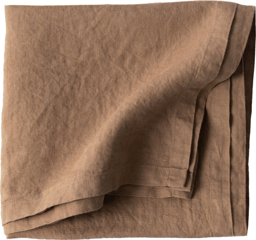 Bordduk lin 175x175 cm Hazelnut
