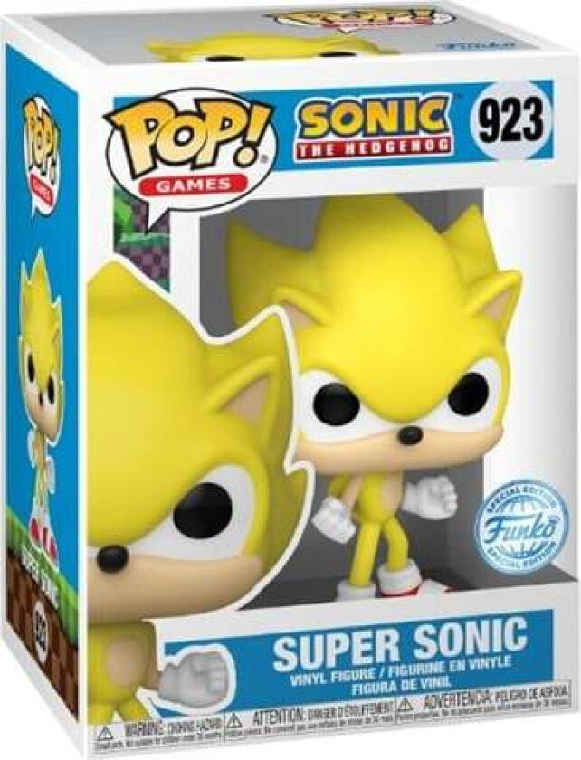 Pop! Vinyl Exclusive Sonic The Hedgehog Super Sonic figur