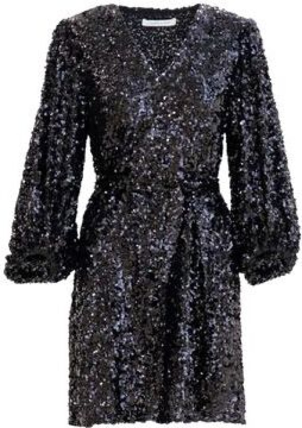 Bianca Sequin Dress - Black XS