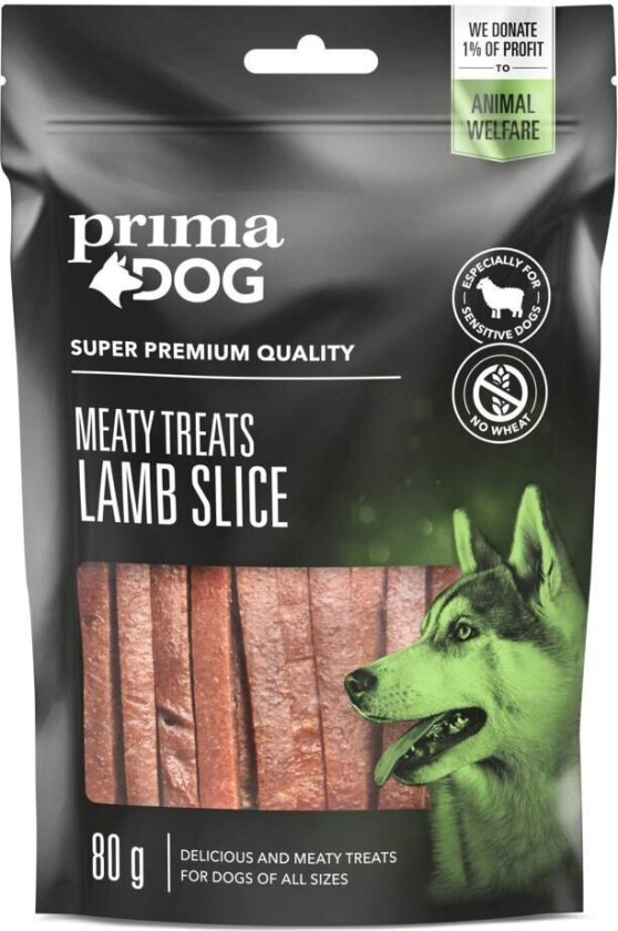 PrimaDog Meaty Treats Lamb Slice 80 g