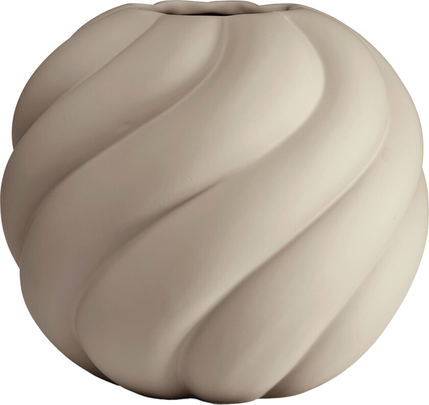 Twist Ball vase 20 cm Sand