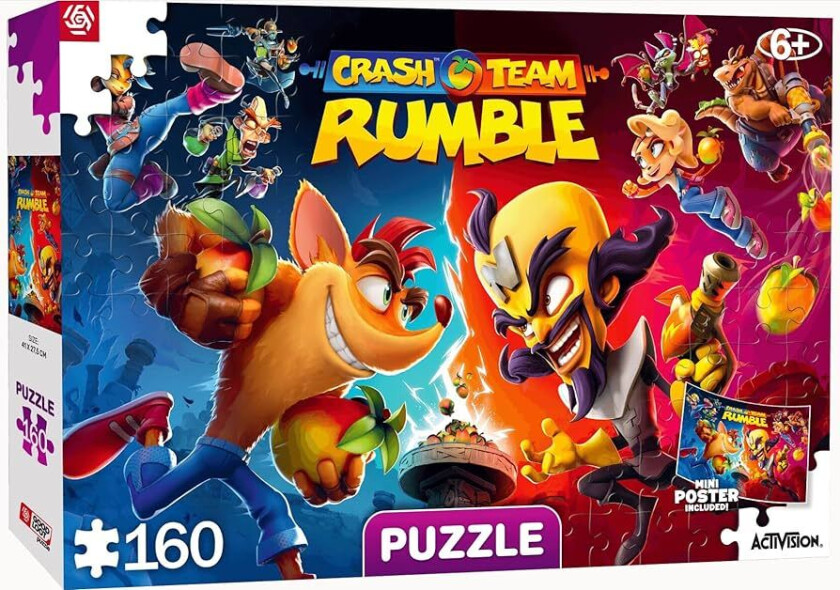 Good Loot Kids Puzzle - Crash Rumble Heroes Puslespill Barn 160 Brikker