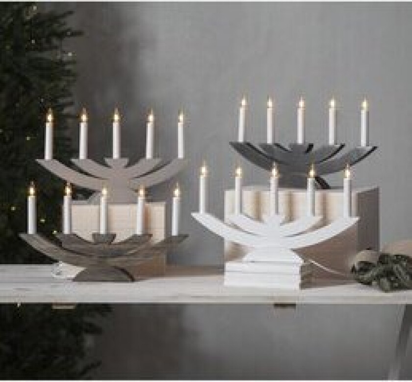 Lysestake Navida 24 cm Hvid