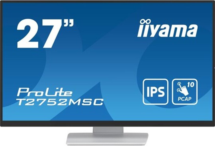 27" iiyama ProLite T2752MSC-W1 - LED monitor - Full HD (1080p) - 27" - 5 ms - Skjerm