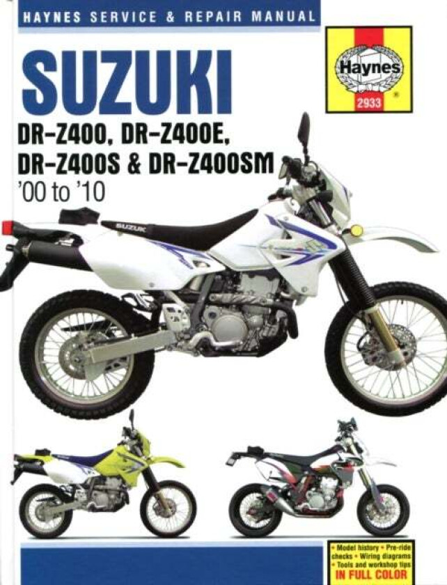 Suzuki DR-Z400, DR-Z400E, DR-Z400S & DR-Z400SM (00 to 10) av Haynes Publishing