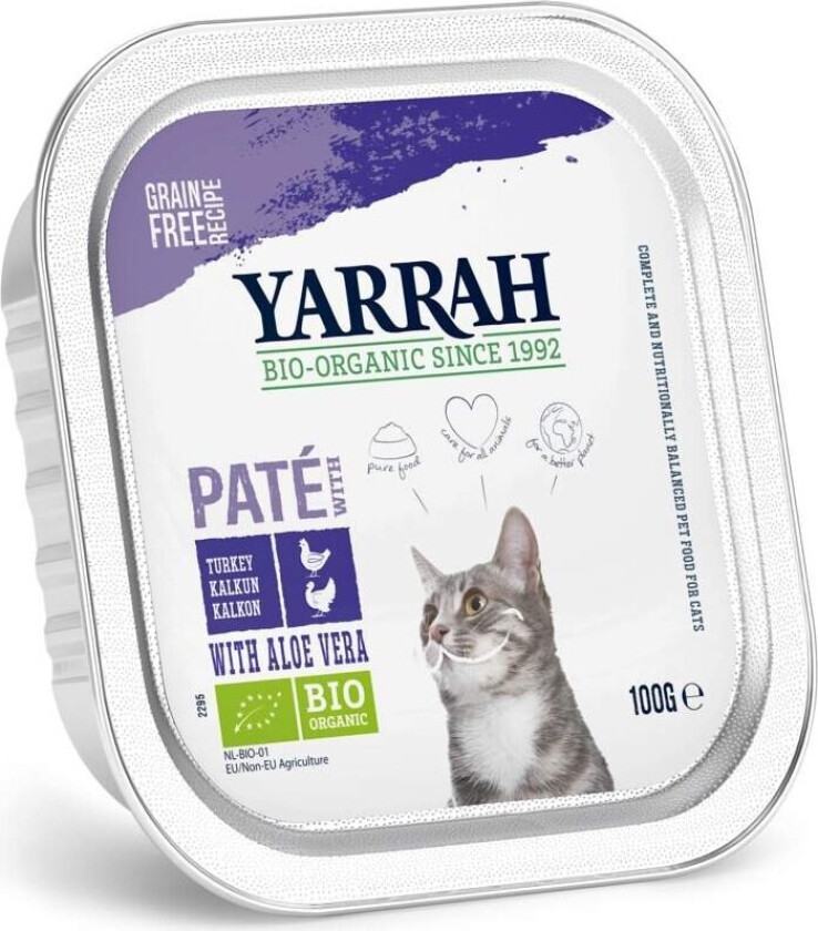 Yarrah Organic Cat Chicken & Turkey Paté Grain Free