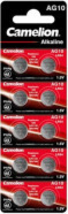 Batteri Camelion Alkaline AG10 0 % kvikksølv/Hg (10 stk.)