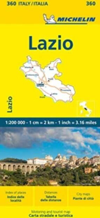 Lazio - Michelin Local Map 360