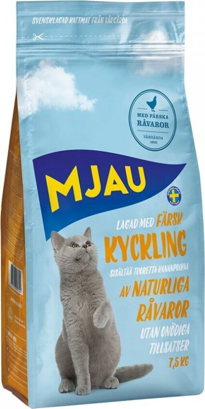 Mjau Kylling (7,5 kg)