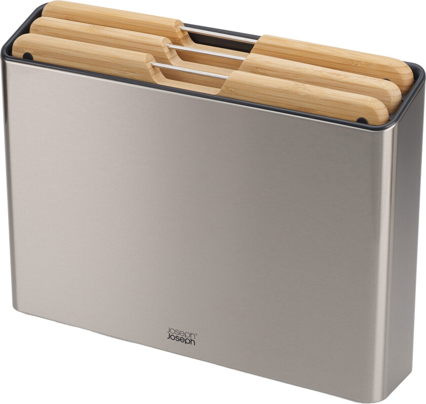 Folio skjærebrettsett bambus/stål, 4 deler