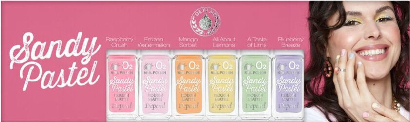 Sandy Pastel Nailpolish 6x5ml