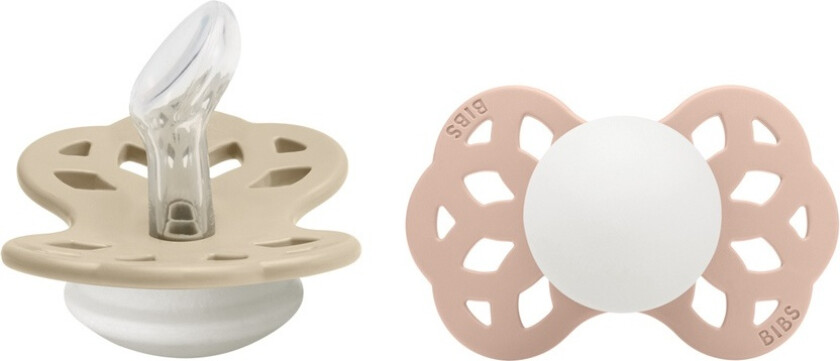 Pacifier Infinity Anatomical Silicone Vanilla Glow/Blush Glo