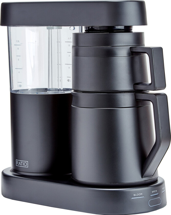 Six kaffebrygger 1,25 liter, matt svart