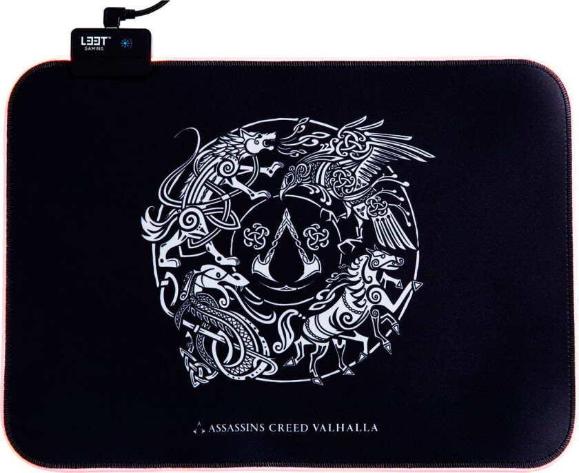 Assassins Creed Gaming Musematte med RGB (35,5x25,5cm)