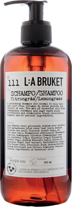 111 Schampo Citrongräs (450ml)
