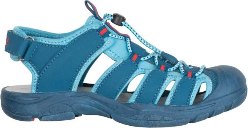 Kvalvika Sandals Kids Dolphin Blue/Spicy Red