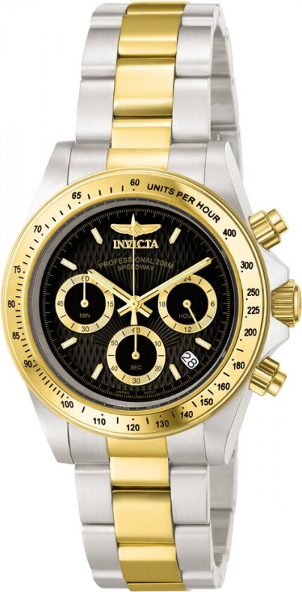 Speedway Professional Chronograph 9224 - Kvarts - Sølv - Herreklokker - Rustfritt stål - ledd m/pin - Mineral