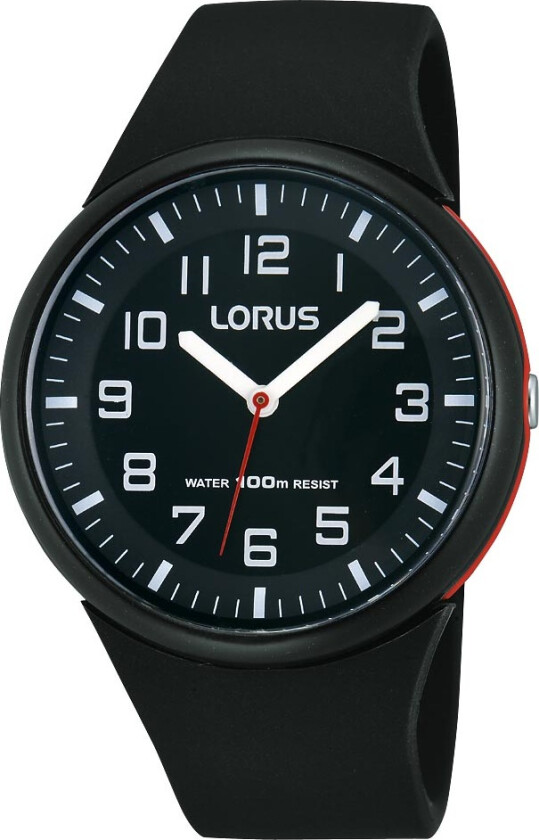 100M Analog RRX47DX-9 - Kvarts - Rød Sort - Unisex - Silikon - Mineral