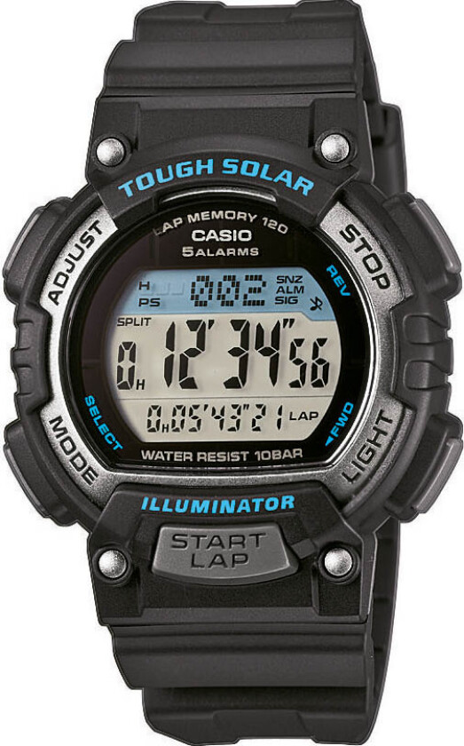 Fantastisk funksjonell - Casio STL-S300H-1AEF - Digital - Blå Sort - Unisex - Resin - Mineral