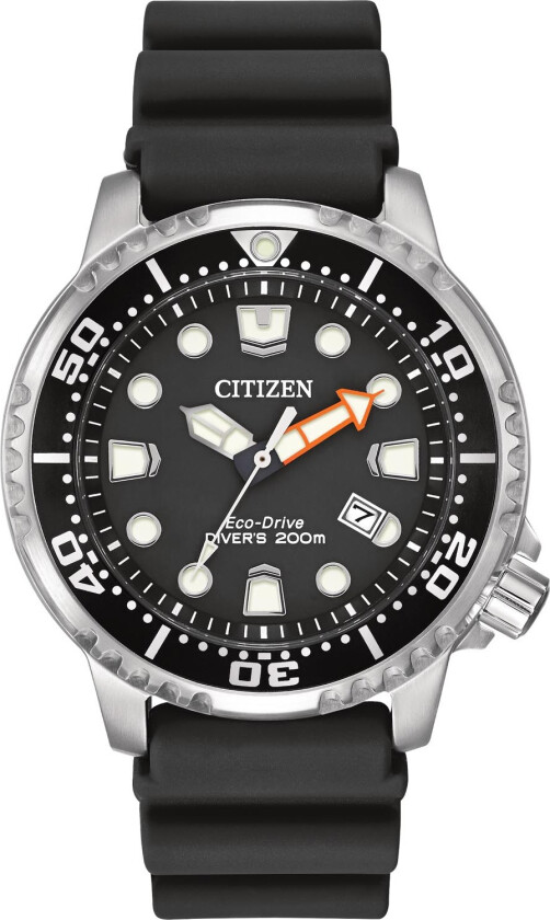 Grip drømmen med - Citizen BN0150-10E - Kvarts - Sølv - Herreklokker - Silikon - Mineral