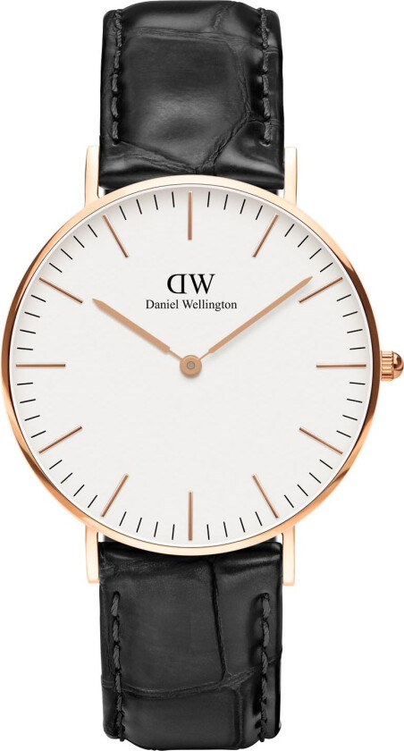 Classic Reading 36mm 0513DW - Kvarts - Rosegull - Dameklokker - Skinn - Mineral