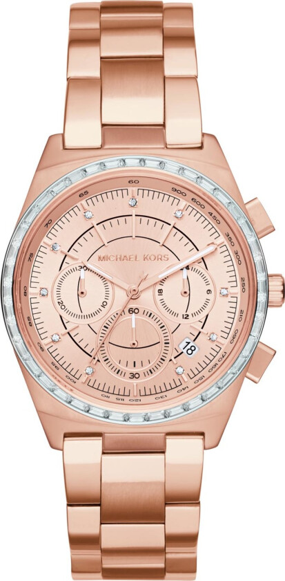 Vail MK6422 - Kvarts - Kobber Krystal Rosegull - Herreklokker - Rustfritt stål - ledd m/pin - Mineral