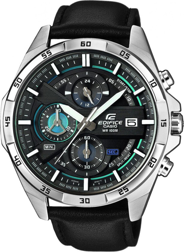 EFR-556L-1AVUEF - Kvarts - Sølv - Herreklokker - Skinn - Mineral
