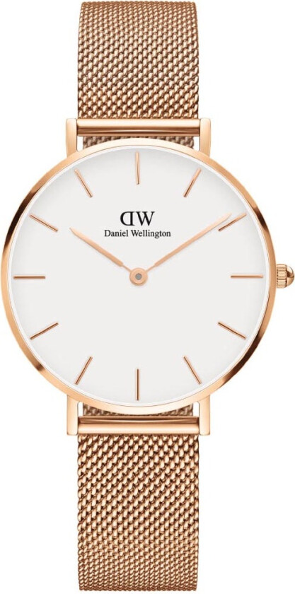 Classic Petite dameklokke, Rosé gull, 32 mm - Kvarts - Kobber Rosegull - Dameklokker - Meshlenke - Mineral