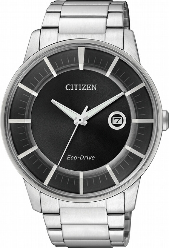 AW1260-50E - Eco-Drive herreklokke i rustfritt stål - Kvarts - Sølv - Herreklokker - Rustfritt stål - Mineral