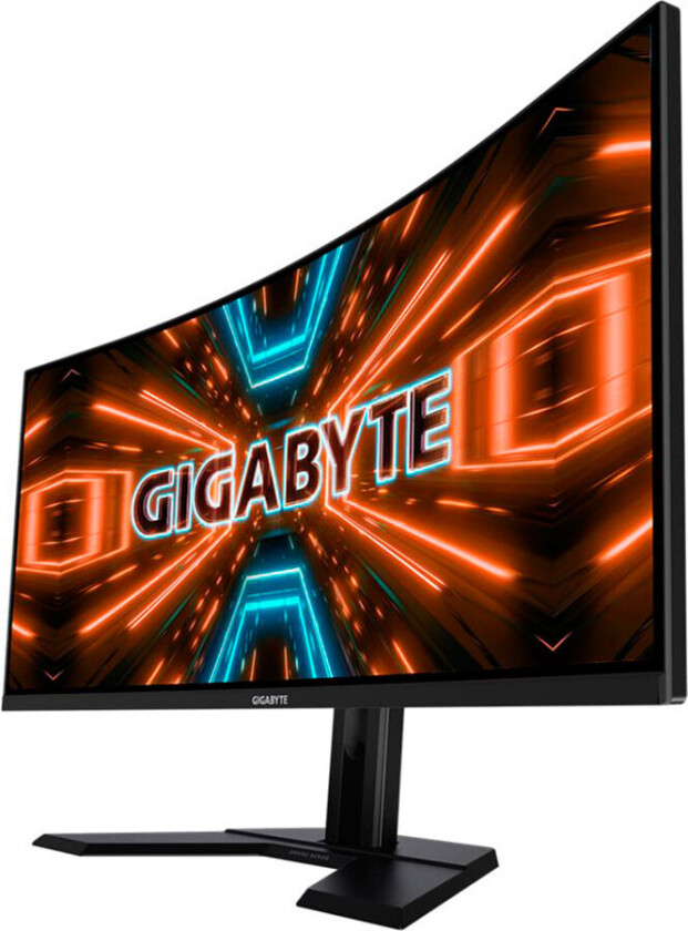 Gigabyte G34WQC A - LED-skjerm - kurvet - 34" - 3440 x 1440 QHD @ 144 Hz - VA - 350 cd/m² - 4000:1 - DisplayHDR 400 - 1 ms - 2xHDMI, 2xDisplayPort -