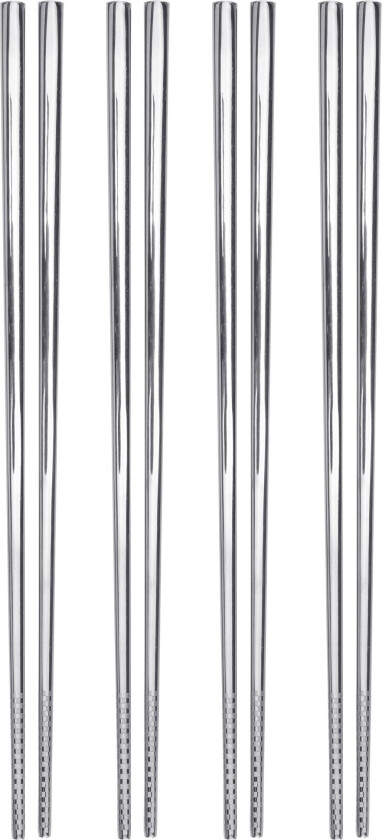 Akio spisepinner 5 par, rustfritt stål