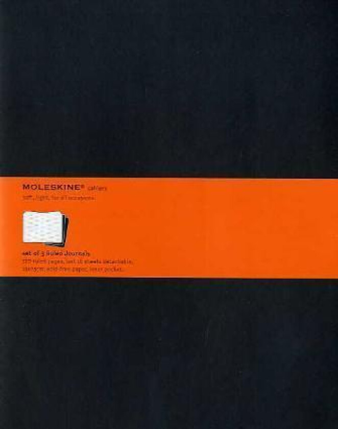 Notatbok Linjert Sort Xl (3)