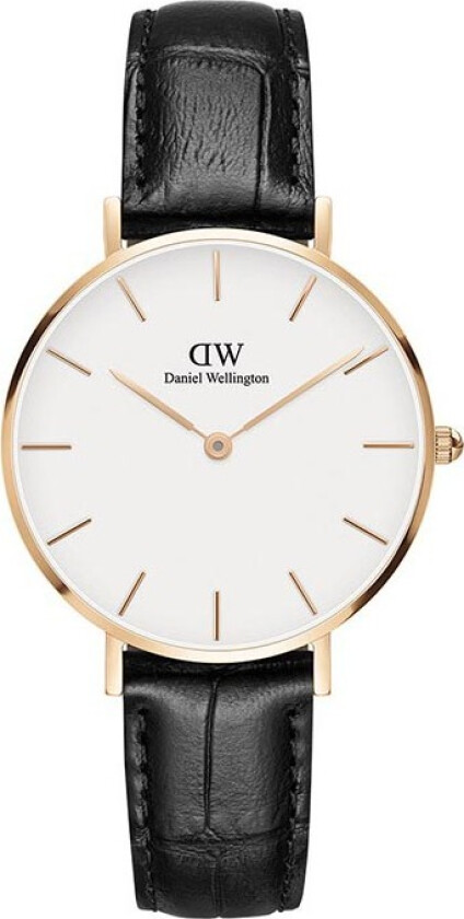 Classic Petite 32mm Reading DW00100173 - Kvarts - Kobber Rosegull - Dameklokker - Skinn - Mineral