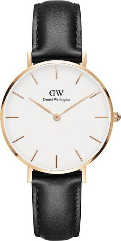 Classic Petite 32mm Sheffield DW00100174 - Kvarts - Kobber Rosegull - Dameklokker - Skinn - Mineral