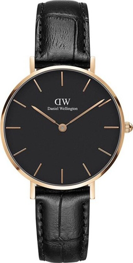 Classic Petite 32mm Reading DW00100167 - Kvarts - Kobber Rosegull - Dameklokker - Skinn - Mineral