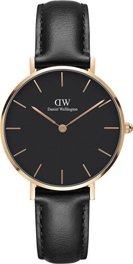 Classic Petite 32mm Sheffield DW00100168 - Kvarts - Kobber Rosegull - Dameklokker - Skinn - Mineral