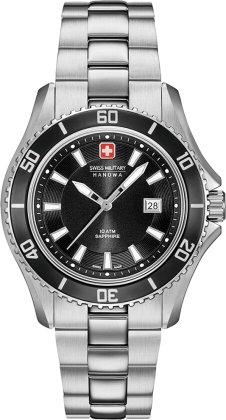 Nautila Lady 06-7296.04.007 - Kvarts - Sølv - Dameklokker - Rustfritt stål - ledd m/pin - Safir