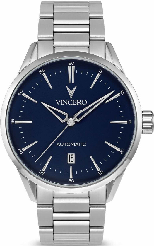 Icon Automatic - Steel/Blue blu-silm-y06 - Automatisk - Sølv - Herreklokker - Rustfritt stål - ledd m/pin - Safir