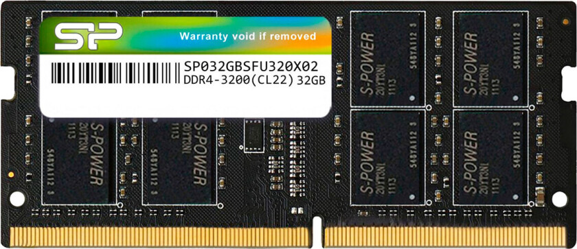 - DDR4 - module - 32 GB - SO-DIMM 260-pin - 3200 MHz / PC4-25600 - unbuffered