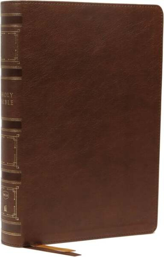NKJV, Single-Column Wide-Margin Reference Bible, Leathersoft, Brown, Red Letter, Comfort Print av Thomas Nelson