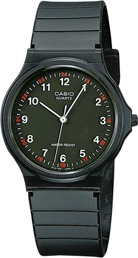 Classic MQ-24-1BLLEG - Kvarts - Sort - Dameklokker - Resin - Akryl