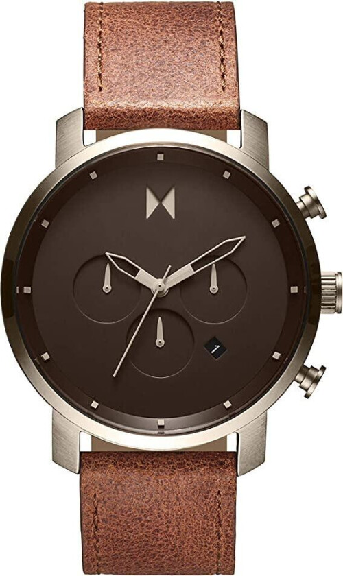 Chrono 45 Nomadland 28000070-D - Kvarts - Grå Sølv - Herreklokker - Skinn - Mineral