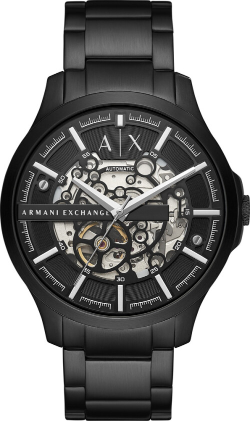 Hampton AX2418 - Automatisk - Sort - Herreklokker - Rustfritt stål - ledd m/pin - Mineral