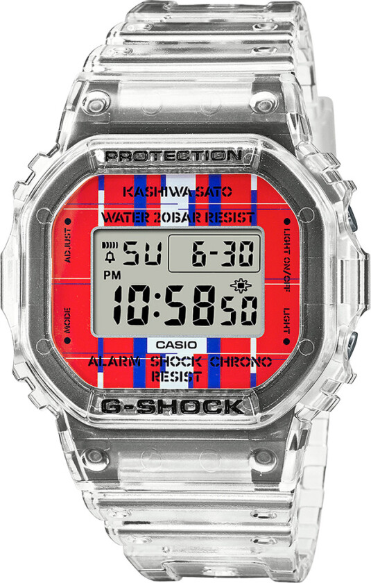 G-Shock SET G-Shock X Kashiwa Sato DWE-5600KS-7ER - Digital - Plastik - Herreklokker - Resinledd - Mineral