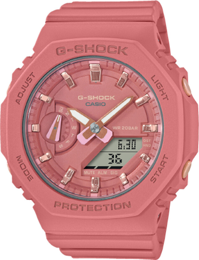 G-Shock GMA-S2100-4A2ER - Anadigi - Rosa - Dameklokker - Resinledd - Mineral