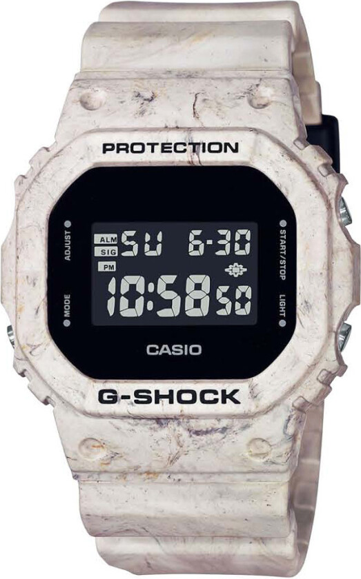 G-Shock DW-5600WM-5ER - Digital - Krem - Herreklokker - Resin - Mineral