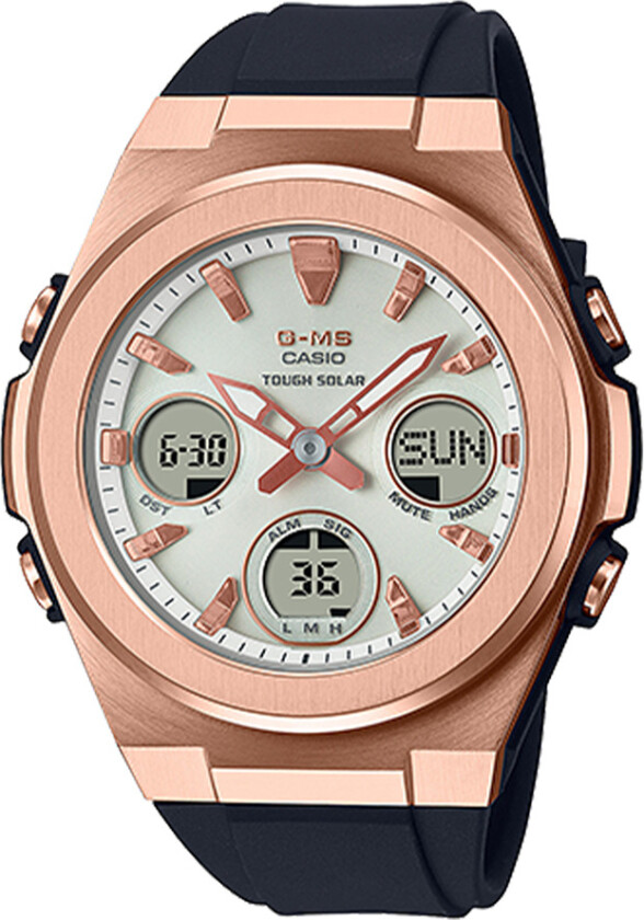 Baby-G MSG-S600G-1AER - Anadigi - Rosegull - Dameklokker - Resin - Mineral
