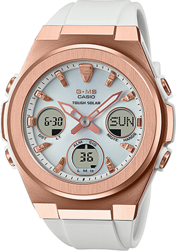 Baby-G MSG-S600G-7AER - Anadigi - Rosegull - Dameklokker - Resin - Mineral